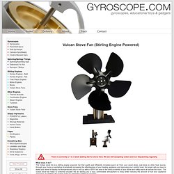 Vulcan Stove Fan (Stirling Engine Powered) - From Gyroscope.com -