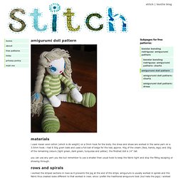 stitch » amigurumi doll pattern