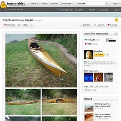 Stitch and Glue Kayak