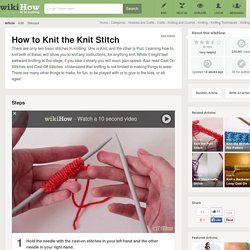 How to Knit the Knit Stitch: 12 Steps (with Pictures) - wikiHow