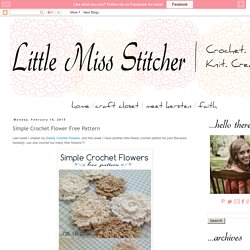 Simple Crochet Flower Free Pattern