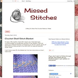 Missed Stitches: Crochet Shell Stitch Blanket