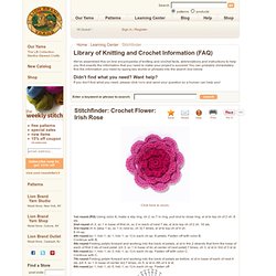 Crochet Flower: Irish Rose