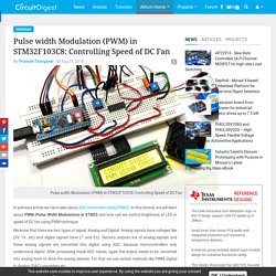 Pulse width Modulation (PWM) in STM32F103C8: Controlling Speed of DC Fan