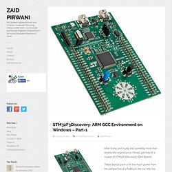 STM32F3Discovery: ARM GCC Environment on Windows – Part-1