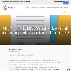 NNN, STNL, NN? What’s does it all mean, and what are the differences? : NNN360