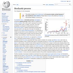 Stochastic process