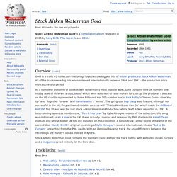 Stock Aitken Waterman Gold