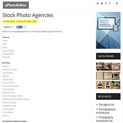 Stock Photo Agencies