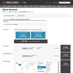 REUTERS - Stock Screener