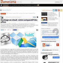 Stockage en cloud : notre comparatif des offres