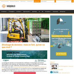 Stockage de données : mais en fait, qu'est-ce que c'est ?