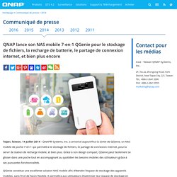 QNAP lance son NAS mobile 7-en-1 QGenie pour le stockage de fichiers, la recharge de batterie, le partage de connexion internet, et bien plus encore