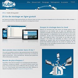 25 Go de stockage gratuit dans le cloud – hubiC.com