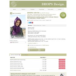 DROPS bonnet in stocking st with scarf in 2 threads ”Eskimo”. Yarn alternative 1 thread ”Polaris