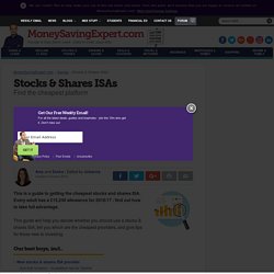 Stocks & shares ISAs: find the cheapest platform - MSE