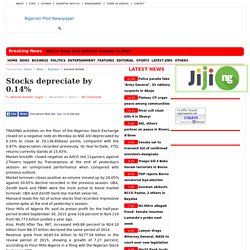 Stocks depreciate by 0.14%