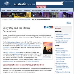 Sorry Day and the Stolen Generations
