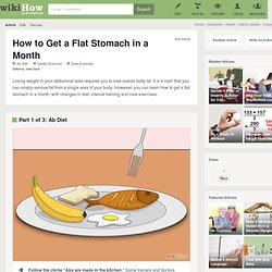 3 Ways to Get a Flat Stomach in a Month