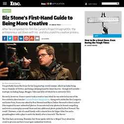 Biz Stone's First-Hand Guide to Being More Creative