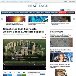 Stonehenge Built For Feasts, Ancient Bones & Artifacts Suggest