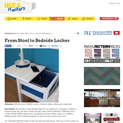 From Stool to Bedside Locker
