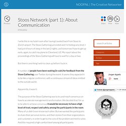Stoos Network (part 1): About Communication