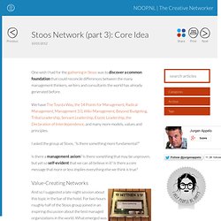 Stoos Network (part 3): Core Idea