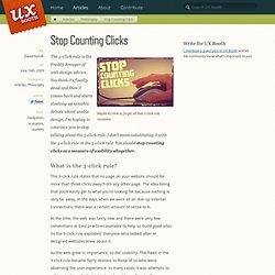 Stop Counting Clicks