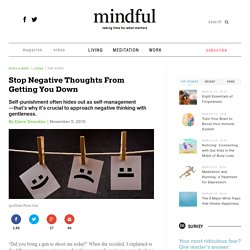 Stop Negative Thoughts From Getting You Down