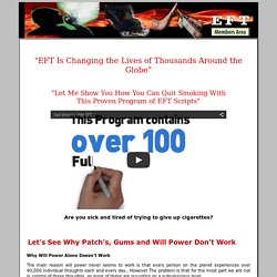 Stop Smoking With EFT - Quit Smoking Cigarettes using EFT