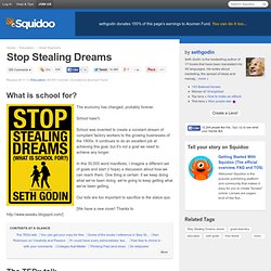 Stop Stealing Dreams