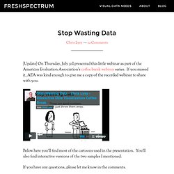 Stop Wasting Data