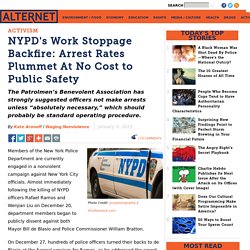 NYPD's Work Stoppage Backfire: Arrest Rates Plummet At No Cost to Public Safety