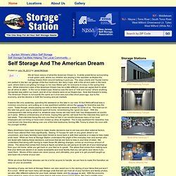 Self Storage And The American Dream