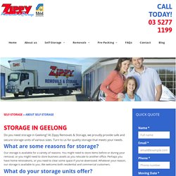 Storage Available in Geelong