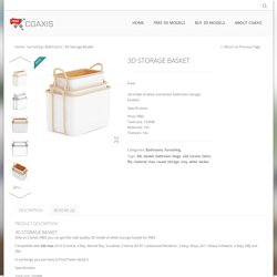3D Storage Basket - free.cgaxis.comCGAxis Free 3D Models