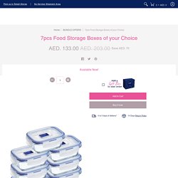7pcs Food Storage Boxes of your Choice