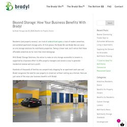 Beyond Storage: How Your Business Benefits With Bradyl