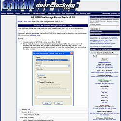 Hp usb disk storage format tool v2.1.8 extreme overclocking forum