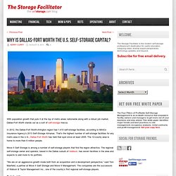 Why Is Dallas-Fort Worth the U.S. Self-Storage Capital?