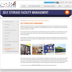 Self Storage Facility Management