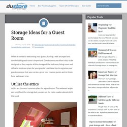 Storage Ideas for a Guest Room ~ Du-store Secure Dubai Self Storage
