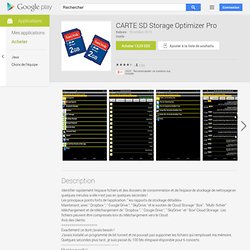 Carte SD☆4.4 Storage Pro. (1.52€) Optimizer