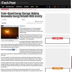 Train-Based Energy Storage: Making Renewable Energy Reliable With Gravity