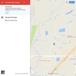 Storage Units Calgary – Google My Maps