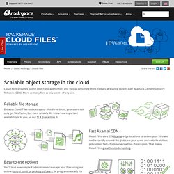 Cloud Storage, Cloud CDN and Unlimited Online Storage by Rackspace