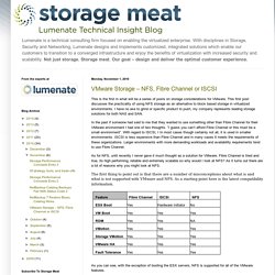 Storage Meat: VMware Storage – NFS, Fibre Channel or ISCSI