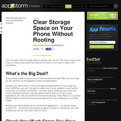 Clear Storage Space on Your Phone Without Rooting