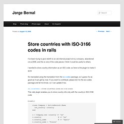 Store countries with ISO-3166 codes in rails
